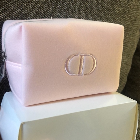 DIOR Beauty Makeup Logo Small Luxury Pouch Gift Light Pink Authentic Barbie - Picture 4 of 16